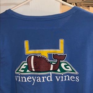 Vineyard Vines Football Themed Long Sleeve Tee